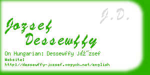 jozsef dessewffy business card